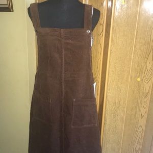 Susan Bristol brown corduroy jumper/romper.